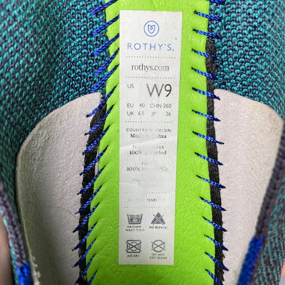 Green Pointy Toe Rothy’s Fits Womens Size 8 / 38.5 - Picture 7 of 12